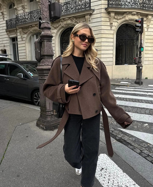 Fleur | Cropped Wool Jacket