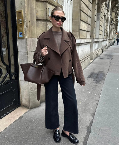 Fleur | Cropped Wool Jacket